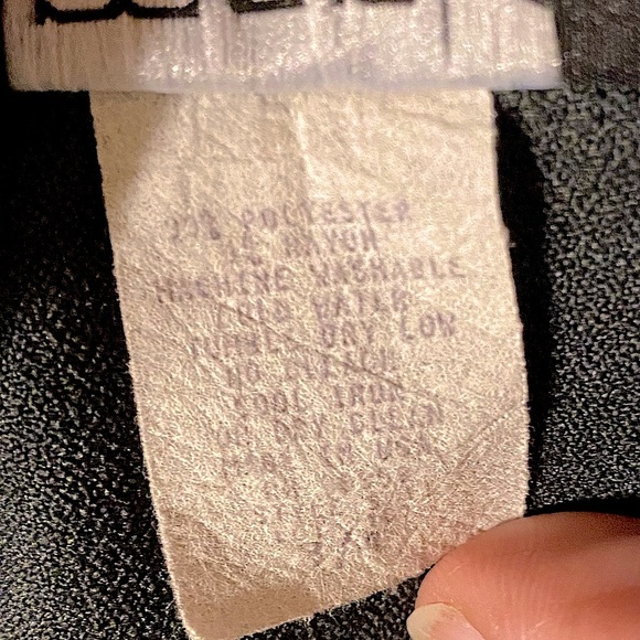 VTG 90 USA Gorpcore Goth Black Pin Stripe Suit Blazer Mini Skirt 3/4 Long Sleeve - Picture 7 of 16